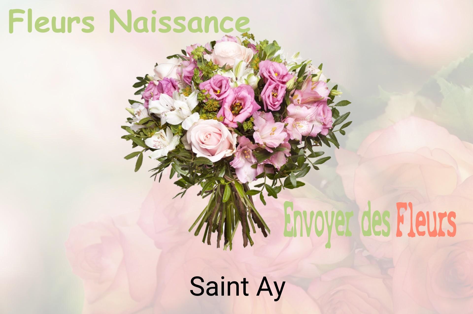 Bouquet de fleurs de naissance livré à Saint-Ay